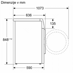 Bosch WGG244F3BY Serie 6 pralni stroj, 9 kg, belo-črn