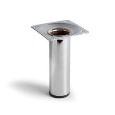 BigBuy Noge Rei 401g kromirane cilindrične srebrne jeklene moderne (Ø 3 x 10 cm)