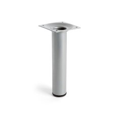 BigBuy Noge Rei 401g mat kromirane cilindrične srebrne jeklene moderne (Ø 3 x 15 cm)