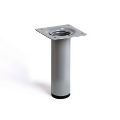 BigBuy Noge Rei 401g mat kromirane cilindrične srebrne jeklene moderne (Ø 3 x 10 cm)
