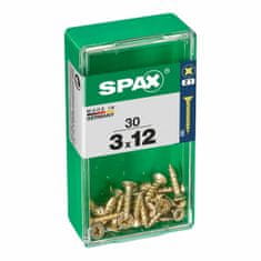 BigBuy Škatla z vijaki SPAX Vijak za les Ploska glava (3 x 12 mm) (3,0 x 12 mm)