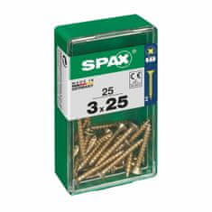 BigBuy Škatla z vijaki SPAX 4081020300251 Vijak za les z ravno glavo (3,0 x 25 mm)