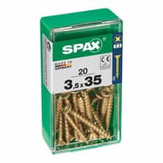 BigBuy Škatla z vijaki SPAX Vijak za les z ravno glavo (3,5 x 35 mm)