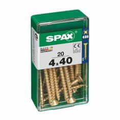 BigBuy Škatla vijakov SPAX 4081020400401 Vijak za les z ravno glavo (4,0 x 40 mm) (4 x 40 mm)