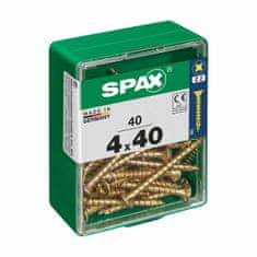 BigBuy Škatla z vijaki SPAX Vijak za les Ploska glava (4,0 x 40 mm) (4 x 40 mm)