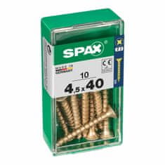 BigBuy Škatla vijakov SPAX 4081020450401 Vijak za les z ravno glavo (4,5 x 40 mm)