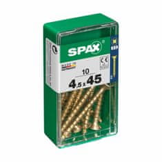 BigBuy Škatla vijakov SPAX 4081020450451 Vijak za les z ravno glavo (4,5 x 45 mm)