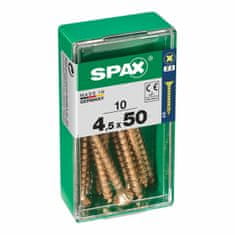 BigBuy Škatla vijakov SPAX 4081020450501 Vijak za les z ravno glavo (4,5 x 50 mm)