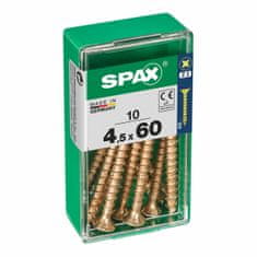 BigBuy Škatla z vijaki SPAX 4081020450601 Vijak za les z ravno glavo (4,5 x 60 mm)