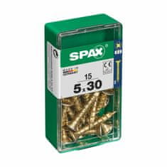 BigBuy Škatla vijakov SPAX 4081020500301 Vijak za les z ravno glavo (5 x 30 mm) (5,0 x 30 mm)