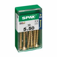 BigBuy Škatla vijakov SPAX 4081020500501 Vijak za les z ravno glavo (5 x 50 mm) (5,0 x 50 mm)