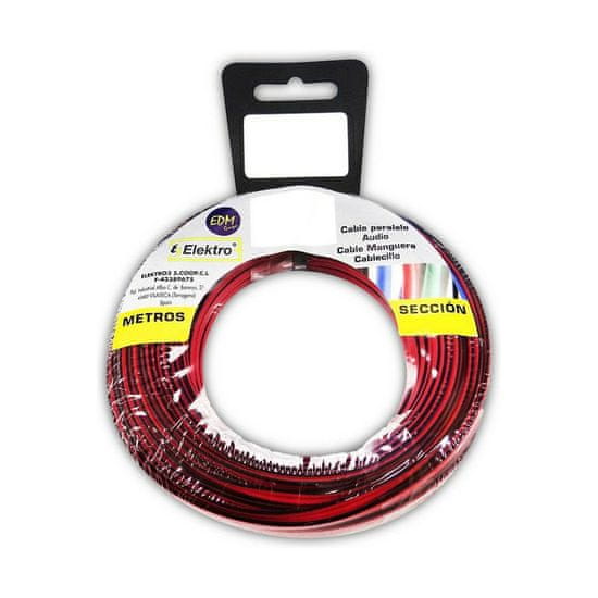 Edm Avdio kabel EDM 2 x 1,5 mm 10 m Rdeča/črna