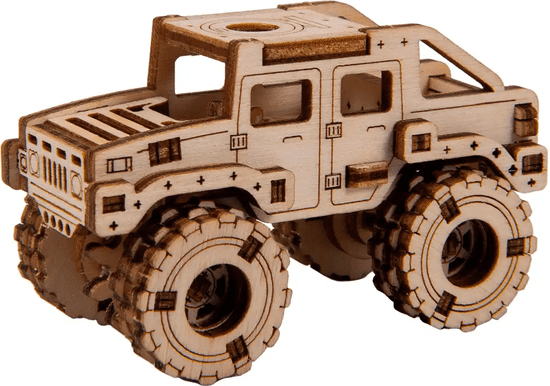 Wooden city 3D sestavljanka Superfast Monster Truck No.2