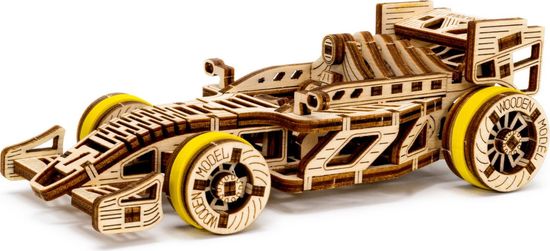 Wooden city Lesena mestna sestavljanka 3D Formula, lesena