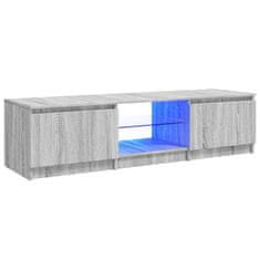 Vidaxl TV omarica z LED lučkami siva sonoma 140x40x35,5 cm