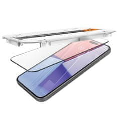 Spigen Spigen GLAS.TR EZ FIT FC - Kaljeno steklo za iPhone 15 (črn okvir)