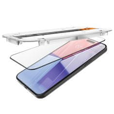 Spigen Spigen GLAS.TR EZ FIT FC - Kaljeno steklo za iPhone 15 Pro Max (črn okvir)