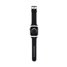 Karl Lagerfeld Karl Lagerfeld 3D gumijasti trak Karl &amp; Choupette Heads NFT za Apple Watch 38/40/41 mm (črn)