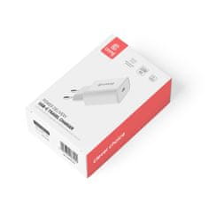 Crong Potovalni polnilnik Crong USB-C - 20W omrežni polnilnik USB-C Power Delivery (bel)