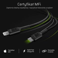 Green Cell Green Cell Power Stream - Kabel USB-C - Lightning 100 cm s podporo za Power Delivery (Apple MFi Certified)