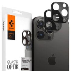 Spigen Spigen Optik.TR Zaščitno steklo za objektiv kamere 2 paketa - zaščitno steklo za iPhone 15 Pro / 15 Pro Max / iPhone 14 Pro / 14 Pro Max (črno)