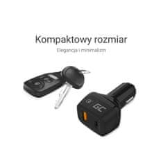 Green Cell Green Cell - Avto polnilnik USB-C Power Delivery + USB Quick Charge 3.0