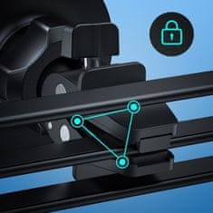 NEW Crong Carclip Magnetic - MagSafe magnetno držalo za avto (črno)