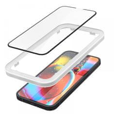 Spigen Spigen Alm Glass FC 2-Pack - Kaljeno steklo za iPhone 14 / iPhone 13 / iPhone 13 Pro 2 kosa (črn okvir)