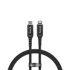 NEW Crong Armor Link - kabel USB-C Lightning za hitro polnjenje s certifikatom MFi 150 cm (črn)