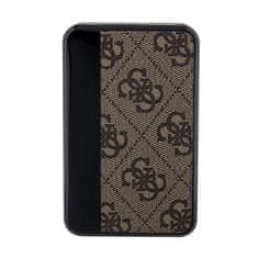 Guess Guess 4G usnje s kovinskim logotipom - Power Bank 10000 mAh 18W (rjava)