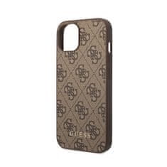 Guess Guess 4G Metal Gold Logo - Ohišje za iPhone 15 Plus (rjavo)