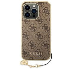 Guess Kolekcija Guess 4G Charms - Ohišje za iPhone 14 Pro Max (rjavo)