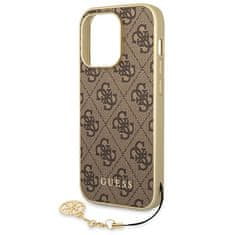 Guess Kolekcija Guess 4G Charms - Ohišje za iPhone 14 Pro Max (rjavo)