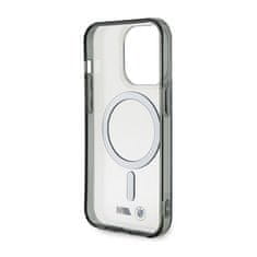 NEW BMW MagSafe s srebrnim obročem - ohišje za iPhone 14 Pro (prozorno)