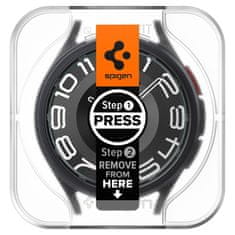 Spigen Spigen GLAS.TR EZ FIT 2-Pack - Kaljeno steklo za Samsung Galaxy Watch 6 Classic 43 mm (2 kosa)