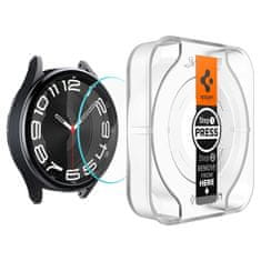 Spigen Spigen GLAS.TR EZ FIT 2-Pack - Kaljeno steklo za Samsung Galaxy Watch 6 Classic 43 mm (2 kosa)