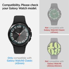 Spigen Spigen GLAS.TR EZ FIT 2-Pack - Kaljeno steklo za Samsung Galaxy Watch 6 Classic 43 mm (2 kosa)