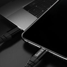 Crong Crong Armor Link - 60W 3A USB-A na USB-C Power Delivery hitri polnilni kabel 25 cm (črn)