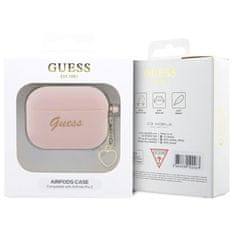 Guess Silikonski srčni okrasek Guess - etui za AirPods Pro 2 (roza)