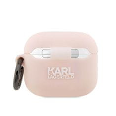 Karl Lagerfeld Karl Lagerfeld Silikonski etui NFT Karl Head 3D - AirPods 3 (roza)