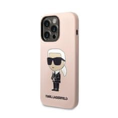 Karl Lagerfeld Karl Lagerfeld Silikonski etui NFT Ikonik - iPhone 14 Pro (roza)