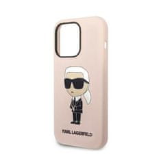 Karl Lagerfeld Karl Lagerfeld Silikonski etui NFT Ikonik - iPhone 14 Pro (roza)