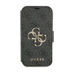 Guess Guess Booktype 4G Big Metal Logo - Ohišje za iPhone 13 Pro Max (sivo)