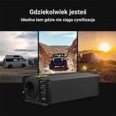 NEW Green Cell - Pretvornik napetosti Inverter 24V na 230V 300W/600W Modificiran sinusni val