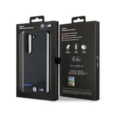 NEW BMW Leather Carbon - Ohišje za Samsung Galaxy Z Fold 5 (črno)