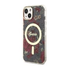 Guess Guess Flower MagSafe - ohišje za iPhone 14 (zeleno)