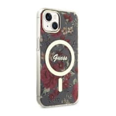 Guess Guess Flower MagSafe - ohišje za iPhone 14 (zeleno)