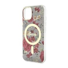 Guess Guess Flower MagSafe - ohišje za iPhone 14 (zeleno)