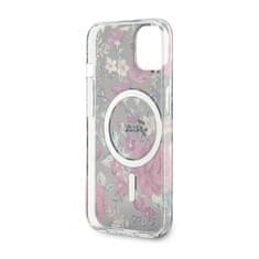 Guess Guess Flower MagSafe - ohišje za iPhone 14 (zeleno)