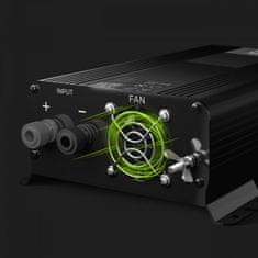 NEW Green Cell - Pretvornik napetosti Inverter 12V na 230V 300W/600W Čisti sinusni val